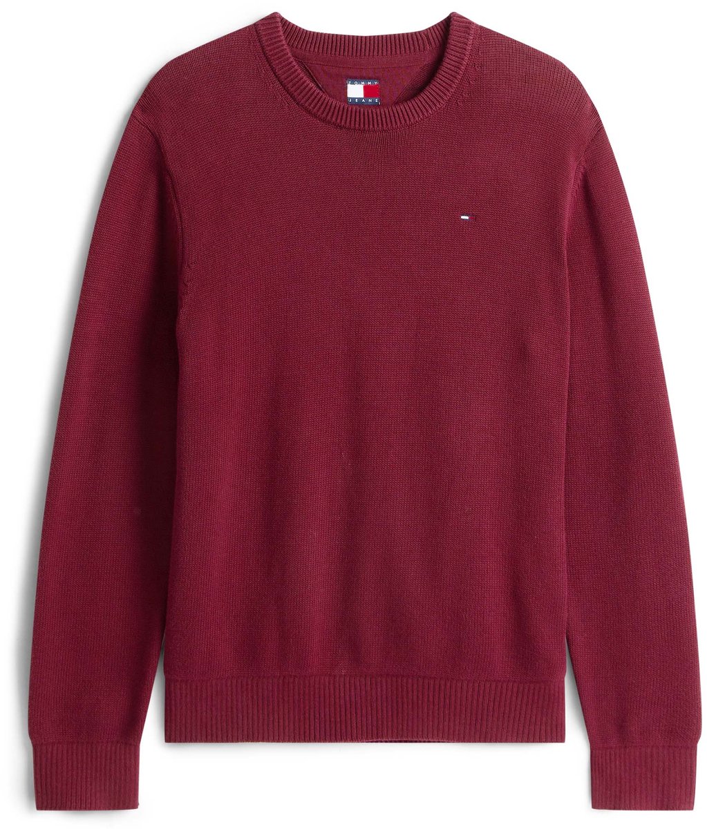 Tommy Jeans Tjm Slim Ess Trui Trui Fashion Wear Volwassen Rood
