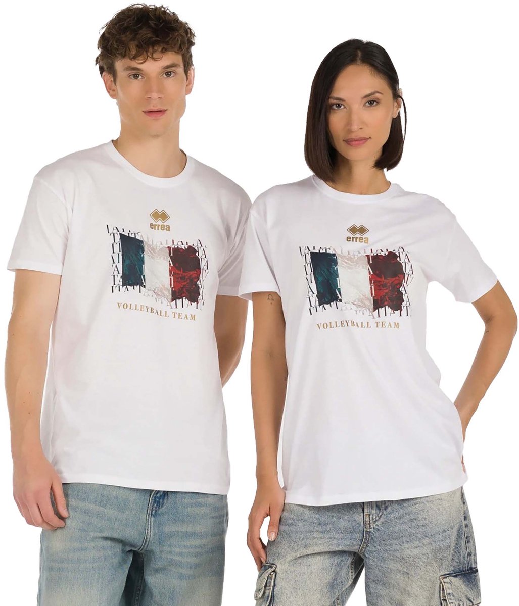 Errea T-Shirt Nat. Italië Volley Ita Er 05 Mc Ad - Sportswear - Volwassen