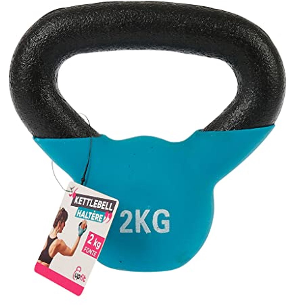 Halter 2kg Kettlebell - Perfect voor Krachttraining en Cross-Training - Gemaakt van Gietijzer voor Betrouwbaarheid