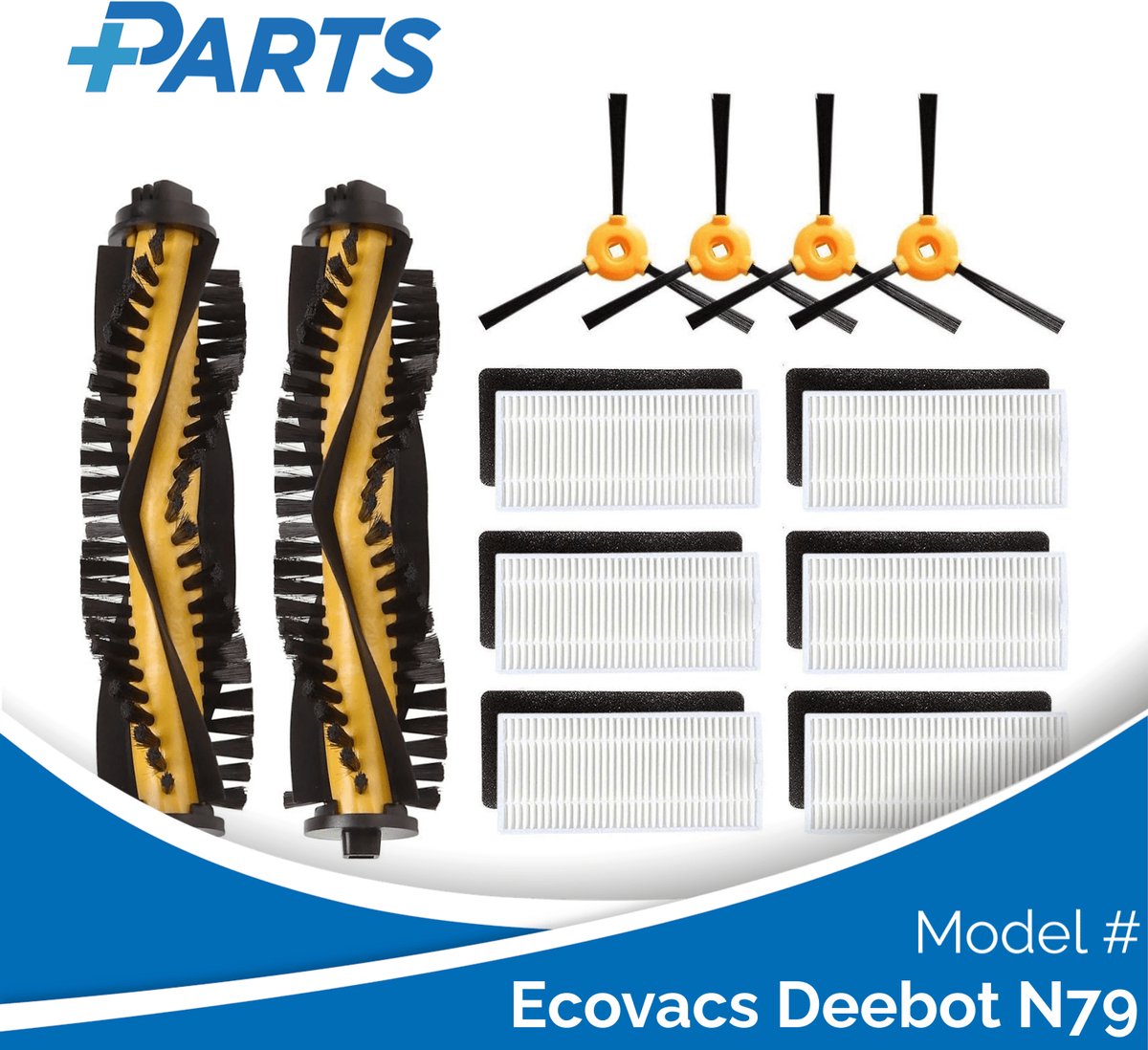Ecovacs Deebot N79 Onderhoudsset (Plus.Parts® alternatief voor DN622-KTA)