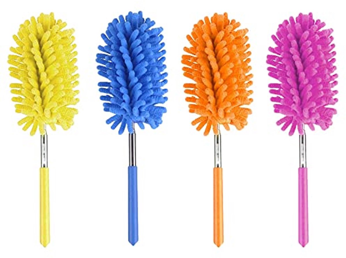 Uitschuifbare Microvezel Stofdoek met Buigbare Kop voor Grondige Reiniging