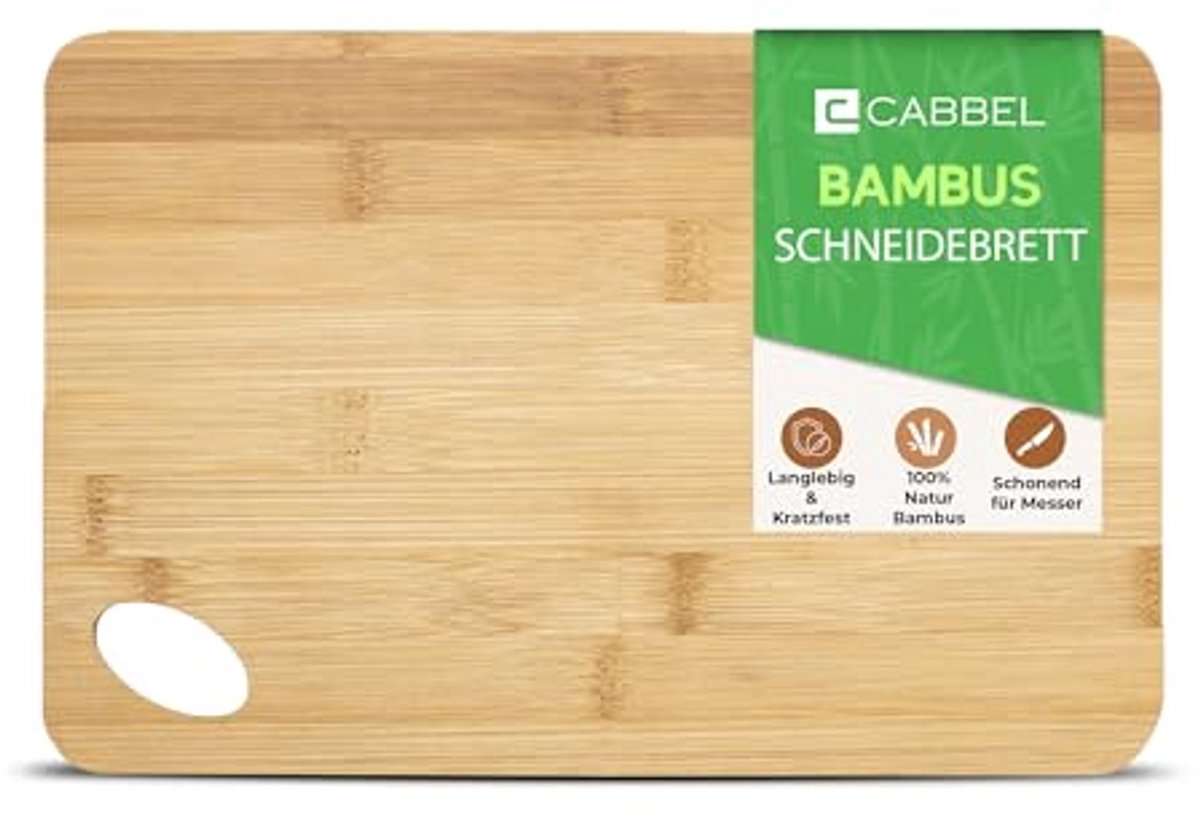 Compacte Bamboe Snijplank 20 x 15 cm - Duurzaam en Dubbelzijdig voor Keuken