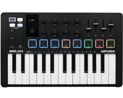 MIDI Controller 25 toetsen met 8 meerkleurige pads