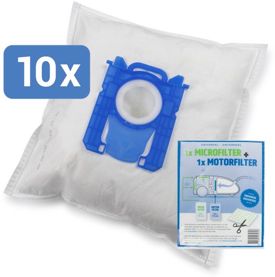 10 Premium Stofzuigerzakken voor Philips: Chicago, HR8323, FC8428/02, PerformerExpert FC 8722/09, Expression FC 8629, Jewel FC9054, FC9100, SmallStar FC 8230