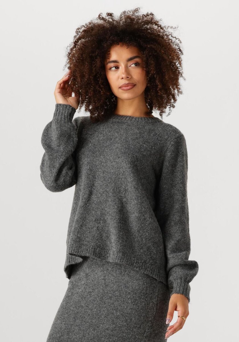 Moves Asla Knit 2579 Truien & vesten Dames - Sweater - Hoodie - Vest- Grijs - Maat S