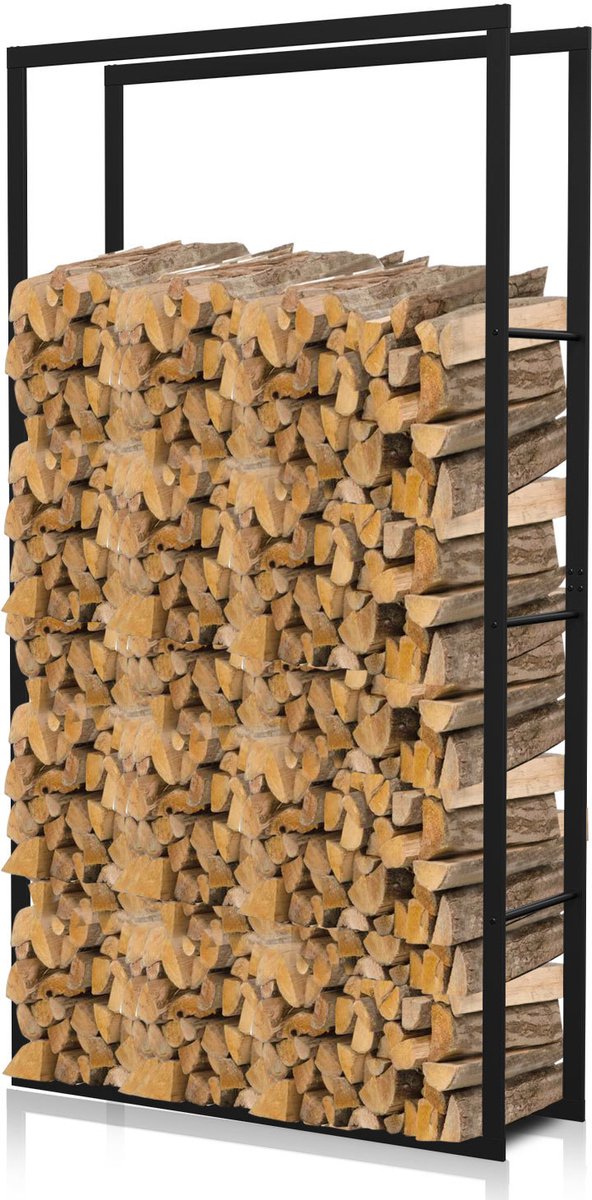 Houtrek Houtrek Buiten Interieur Metaal Stabiel Eenvoudige montage 150 x 80 x 25 cm Zwart