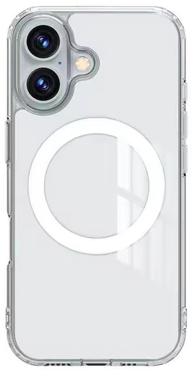 Mobiq - Transparant MagSafe Hoesje geschikt voor iPhone 17 - transparant