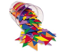 Learning Resources tangram puzzelspel 6 kleuren educatief speelgoed. - 3+