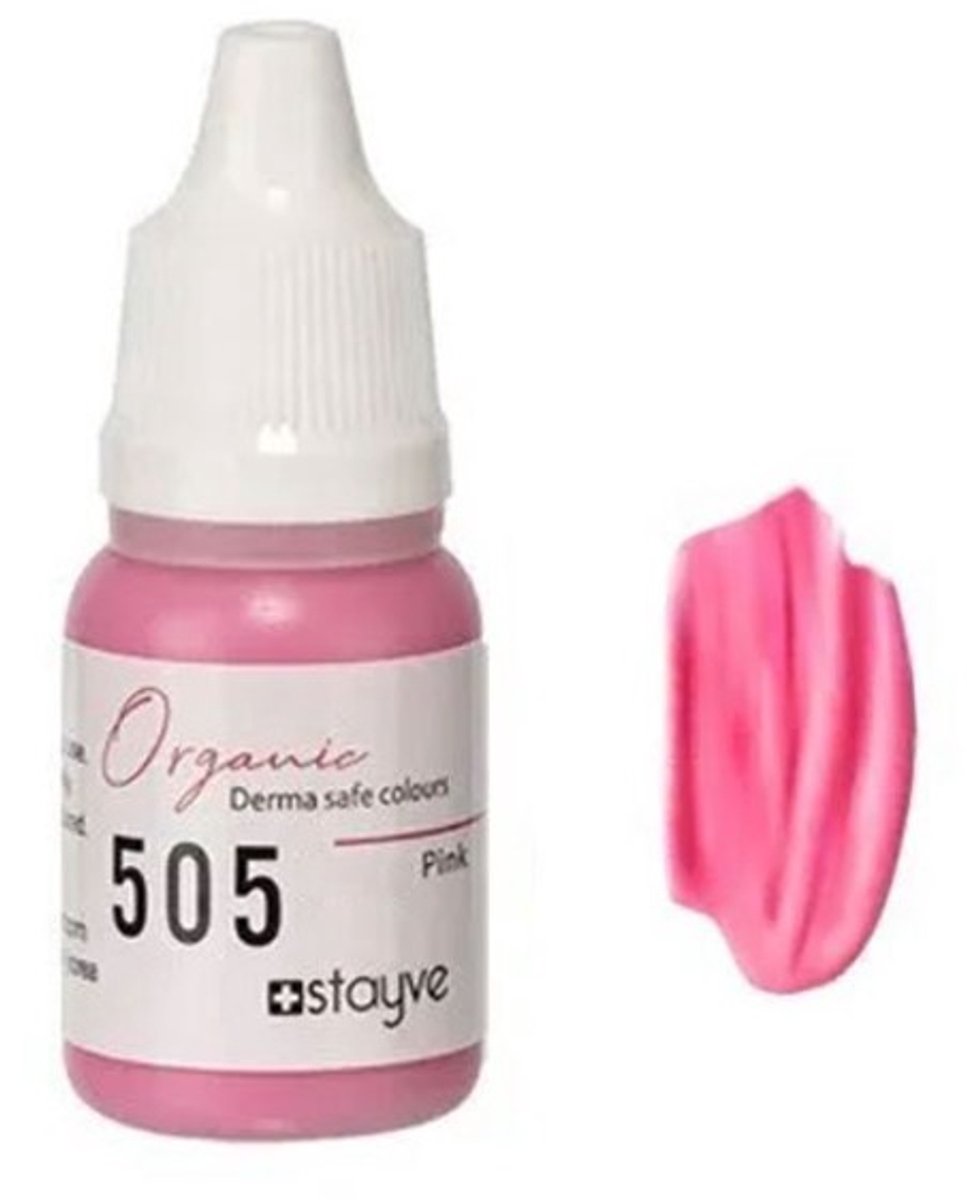 Stayve Organic 505 Pop Pink / PMU Lip Colour Pop Roze 10 ml