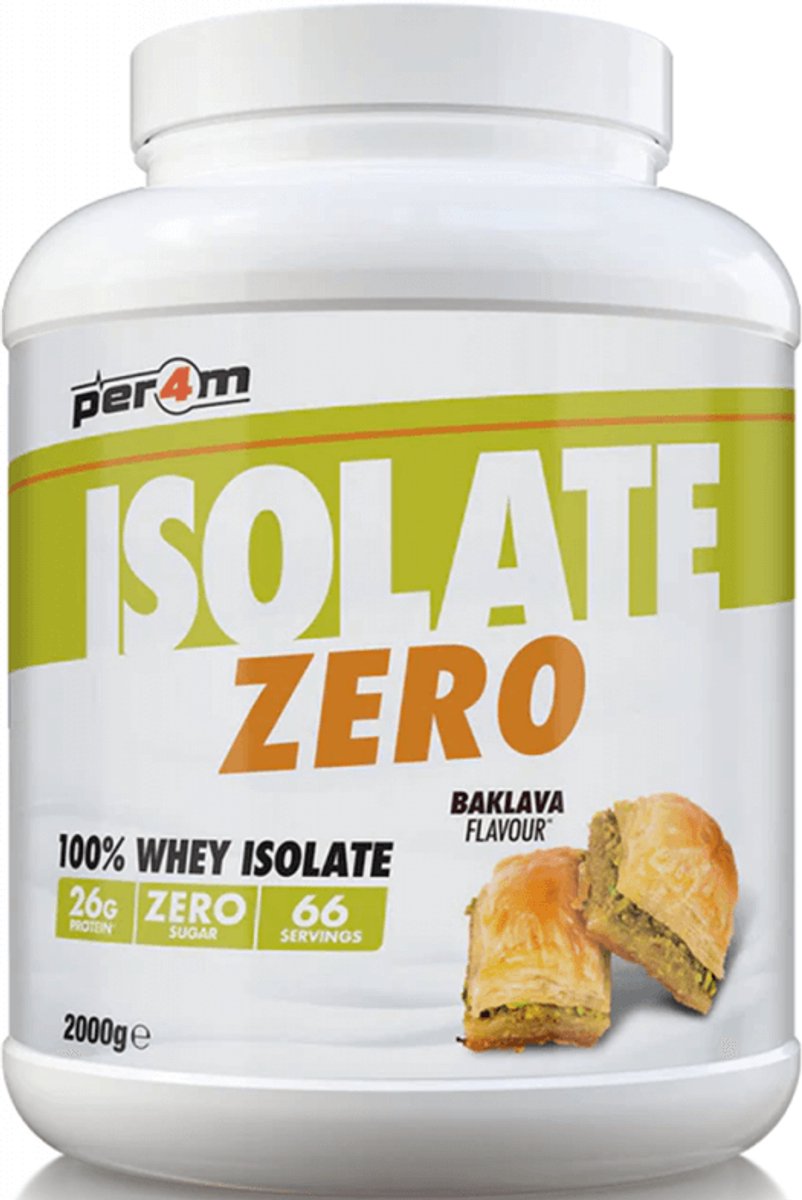 Per4m Whey Isolate Zero (2000g) Baklava - Eiwitten - Wei-eiwit isolaat