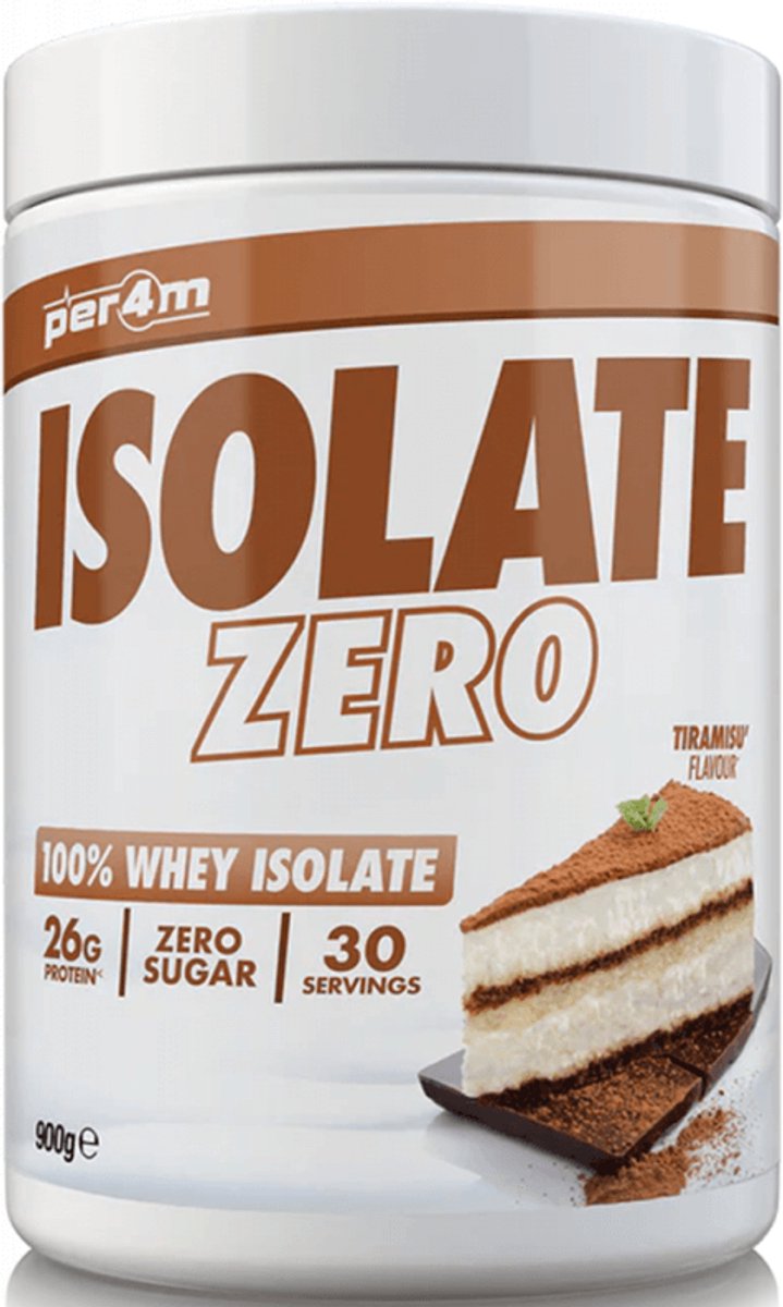 Per4m Whey Isolate Zero (900g) Tiramisu - Eiwitten - Wei-eiwit isolaat