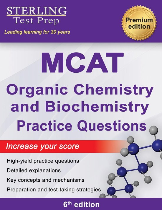 Sterling Test Prep MCAT Organic Chemistry & Biochemistry Pra ... - cover
