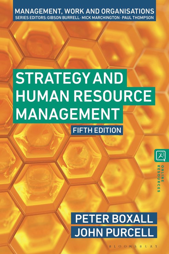 Management, Work and Organisations - Strategy and Human Reso ... - cover
