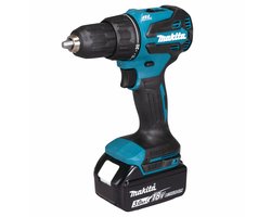 Makita DHP490RFX3 18 Volt accu LXT klopboormachine met 74 delige bitset in koffer en 2x 3.0Ah li-ion accus en lader