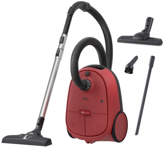 AEG AB61C3CR 6000 serie - Stofzuiger met zak - 650W Rood/Zwart