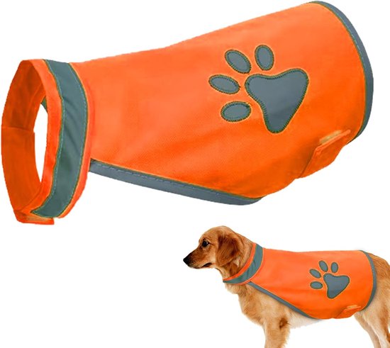 Jachtvest voor honden, 75 cm, veilige uitgangen