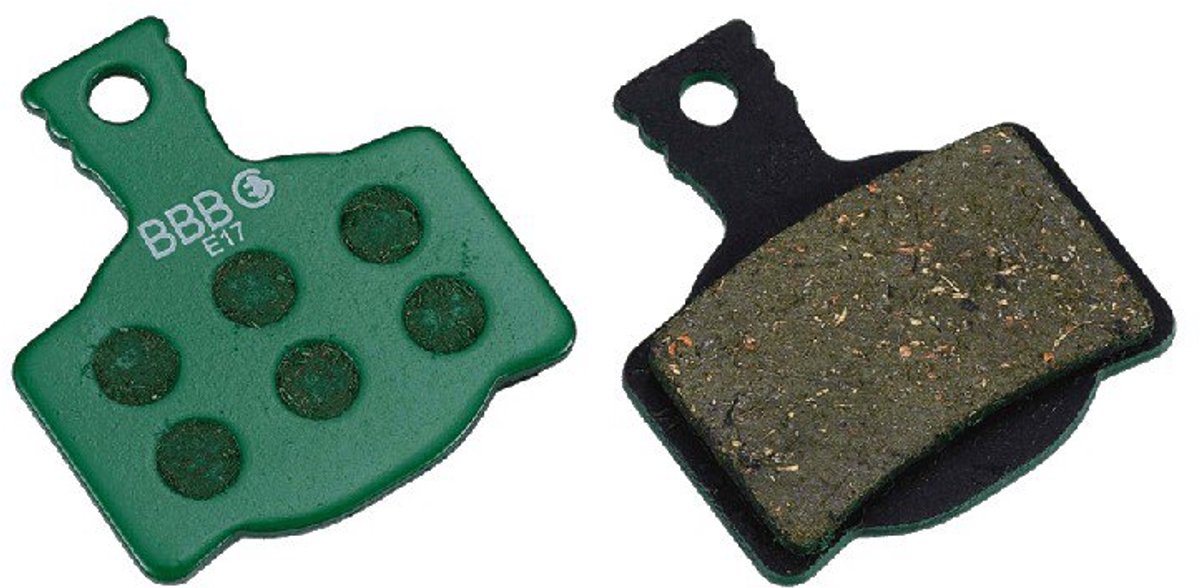 BBB Cycling Bbc cycling remblokjes fiets - discstop remblokken e-bike - schijfremblokken - compatibel met magura schijfremmen - groen - bbs-36e