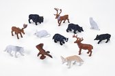 Mojo WildLife Mini Bosdieren Speelset, 12dlg. - 380054