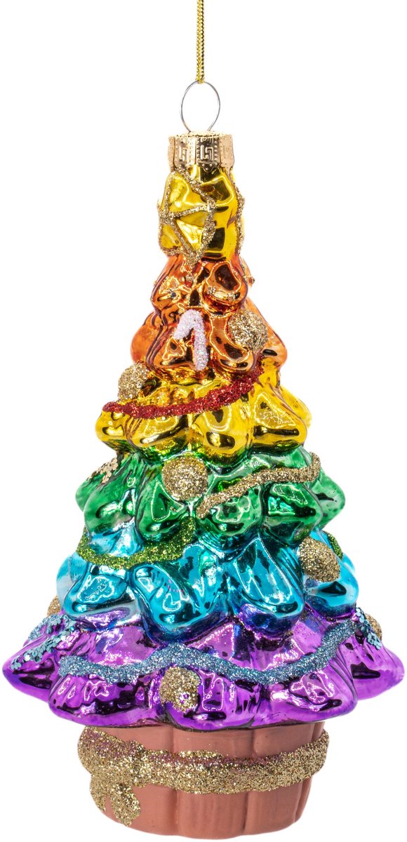 Regenboog kerstboom kerstbal - Sass & Belle