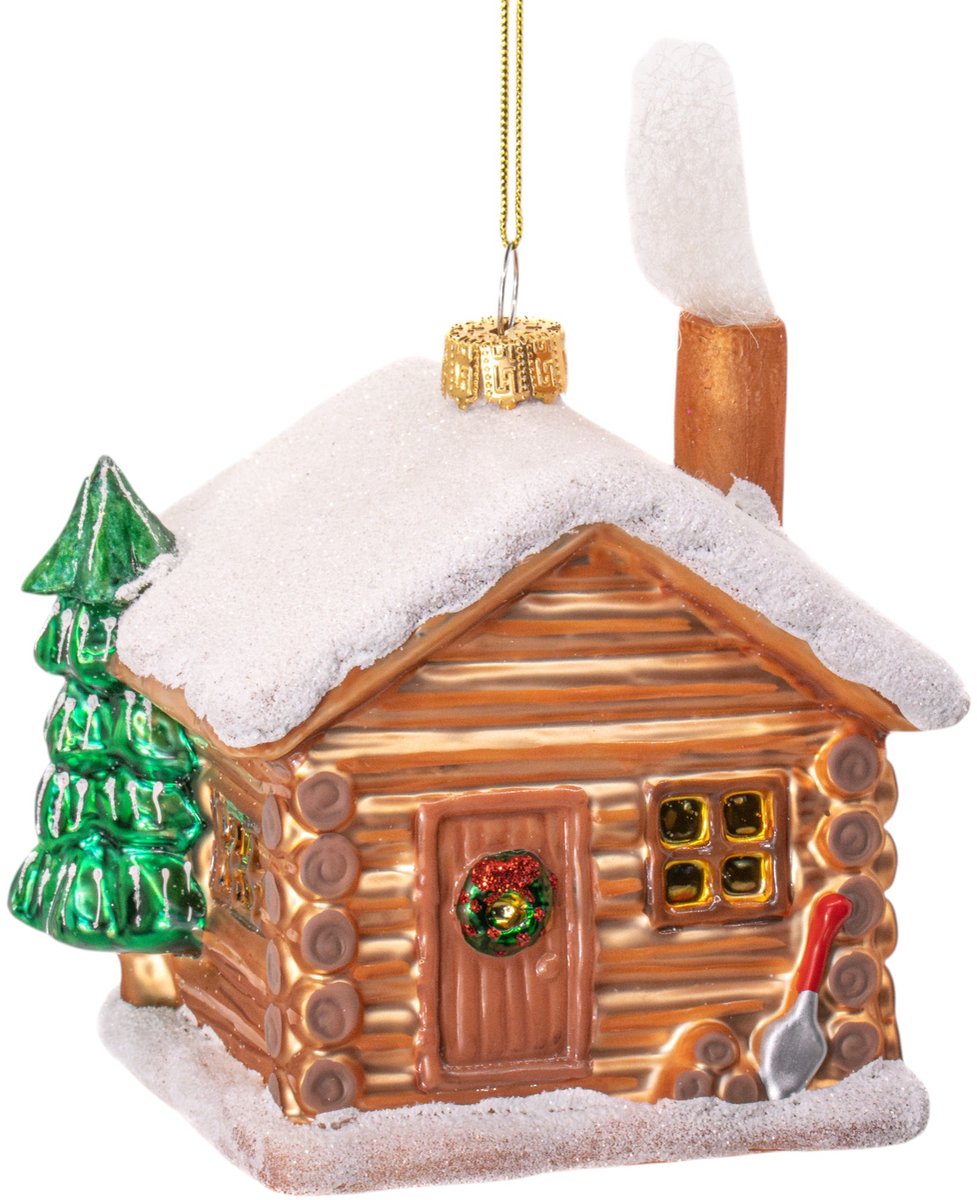 Houten kersthut kerstbal - Sass & Belle