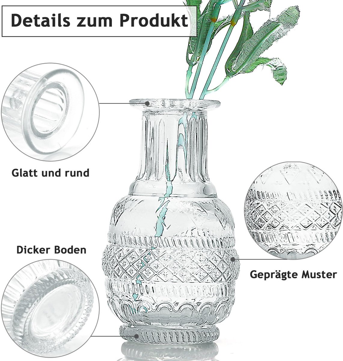 Nieuwe Gekleurde Mozaïek Bloem Transparante Vaas Glas Voor Fashion Home Woonkame