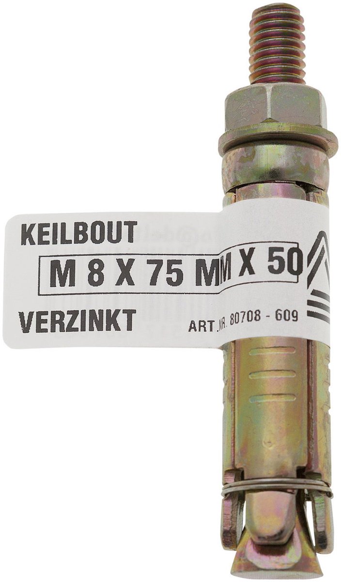 Deltafix - Keilbout m10x160x60 verz