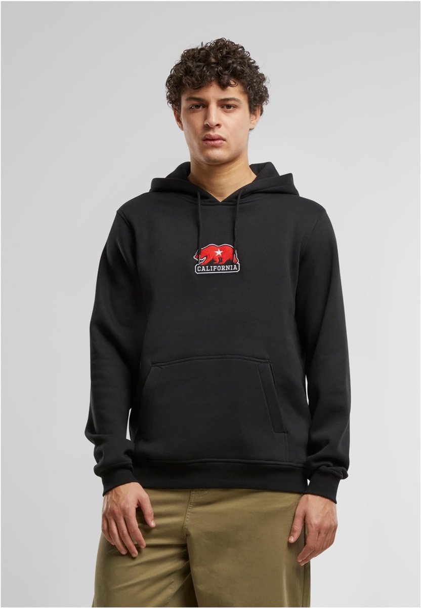 Mister Tee California Bear Patch Hoodie/trui L Zwart