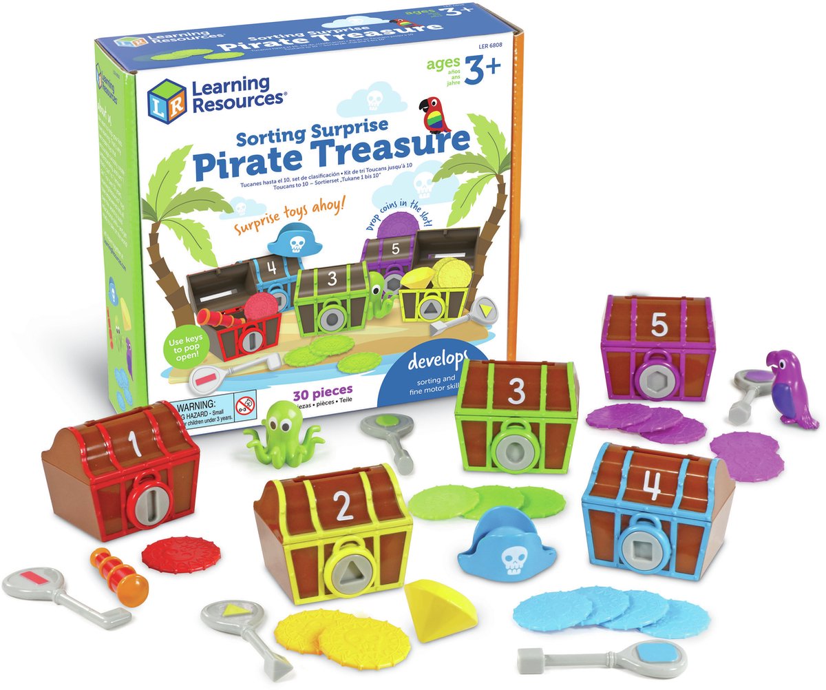 Learning Resources Sorting Surprise Pirate Treasure - 1+