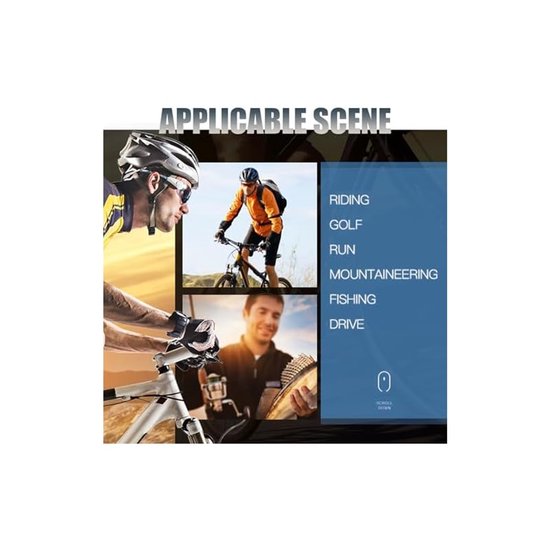 Gepolariseerde fietsbril, sportzonnebril, heren, dames, UV400-bescherming zwart voor ski-activiteiten van Avoalre — afbeelding 2