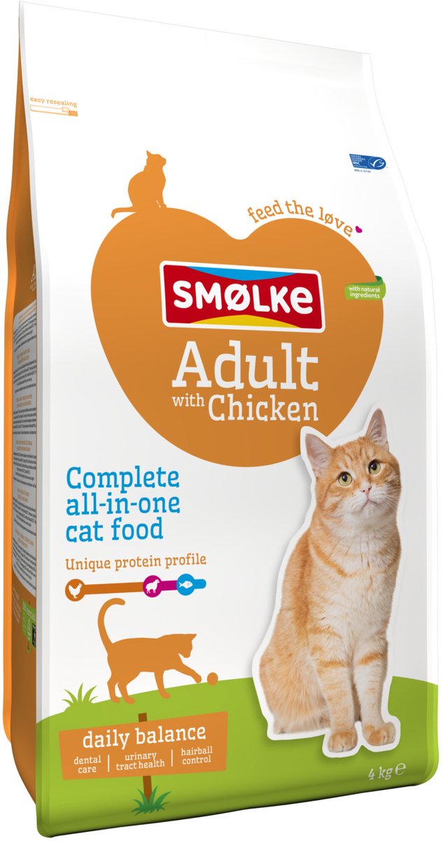 Smolke Adult Chicken & Rice 4 kg - Kat