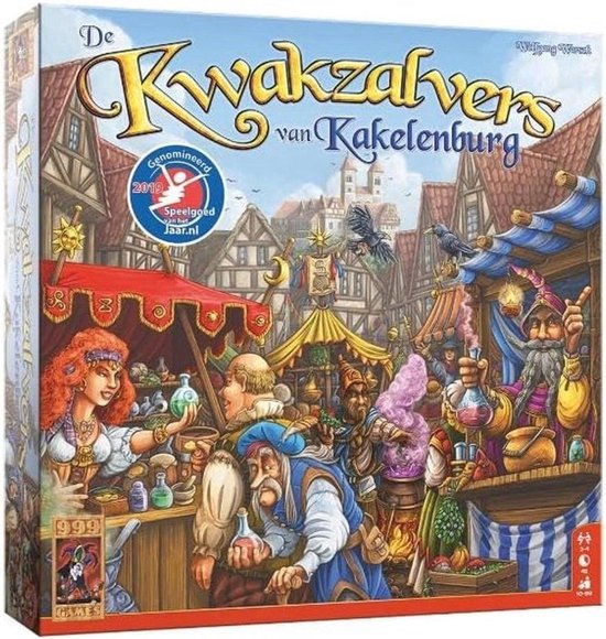 999 Games - De Kwakzalvers van Kakelenburg - Bordspel - Familiespel - Speel met z'n allen tegelijk! - Gezelschapsspel