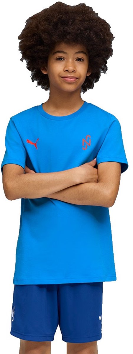 Puma Neymar Jr Playmaker T-shirt Met Korte Mouwen Blauw 7-8 Years Jongens