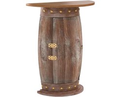 MKSS® Barkast - Drankkast - Barmeubel - 60x30x75cm - Donkerbruin