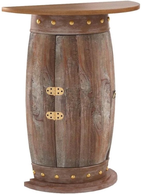 Meuble bar MKSS® - Meuble à boissons - Meuble de bar - 60x30x75cm - Marron foncé