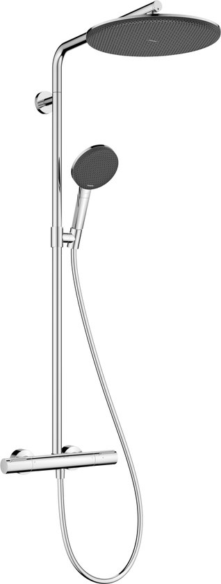 hansgrohe Raindance Alive S Puro - Showerpipe - Ecostat thermostaat - 300mm maat - 1 straalfunctie - Chroom