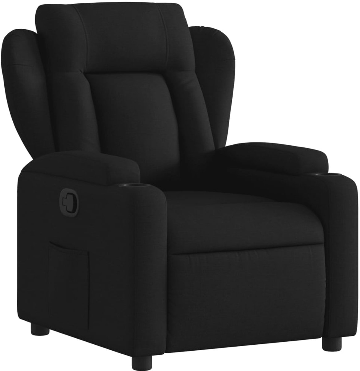 vidaXL - Relaxfauteuil - Zwarte - Stof
