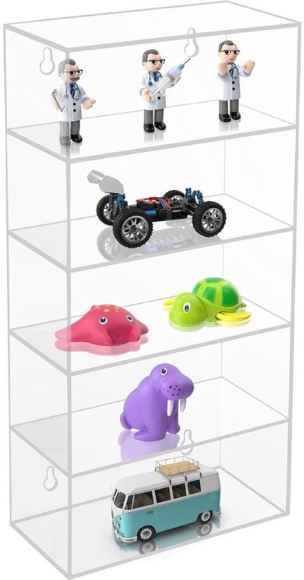 Vitrine suspendue MKSS® - Vitrine en Verres - Vitrine murale - 18 x 9 x 37 cm - Transparente