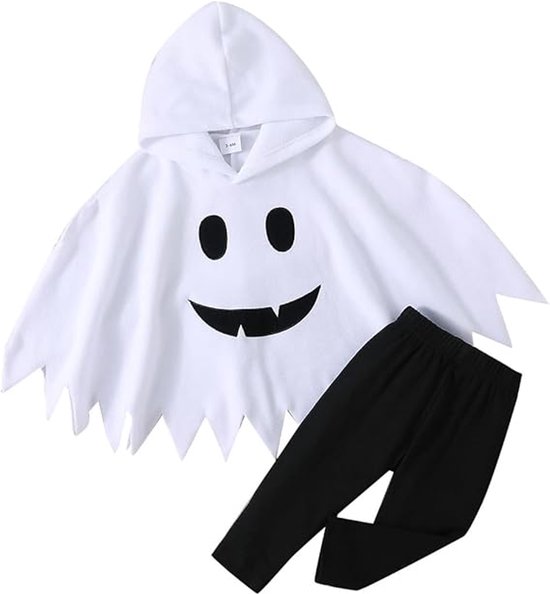Halloween - Kleding - Halloween kostuum - Halloween kostuum voor kinderen - Spook kostuum - Zwarte Broek - Spookkostuum Cosplay - Voor Jongens - Meisjes
