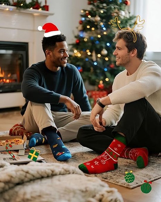 soxo Adventskalender Sokken Set Voor Vrouwen Mannen Sok Dames Heren Geschenken In Geschenkdoos 35-40 Veelkleurig Dames 12 Paar