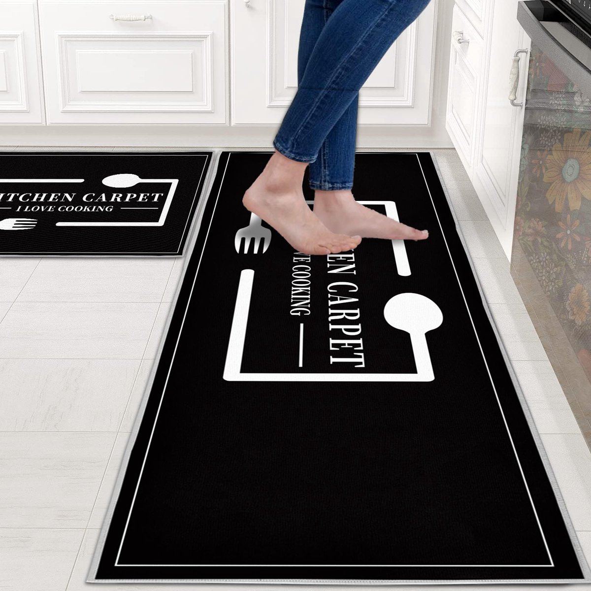 Azomor® en Antislip Keukenmat Set voor Veilig en Schoon Koken