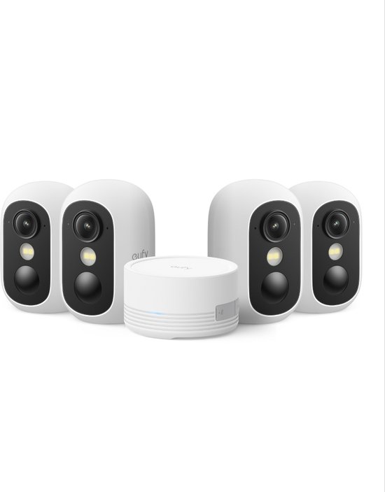 eufy Security eufyCam C35 4-Cam Kit, Wit, Draadloze - eufy - €229,00