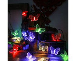 1,5 m 10 leds waterdichte vlinder LED-lichtsnoer, creatieve, sprookjesachtige verlichting voor de slaapkamer - kleurrijk