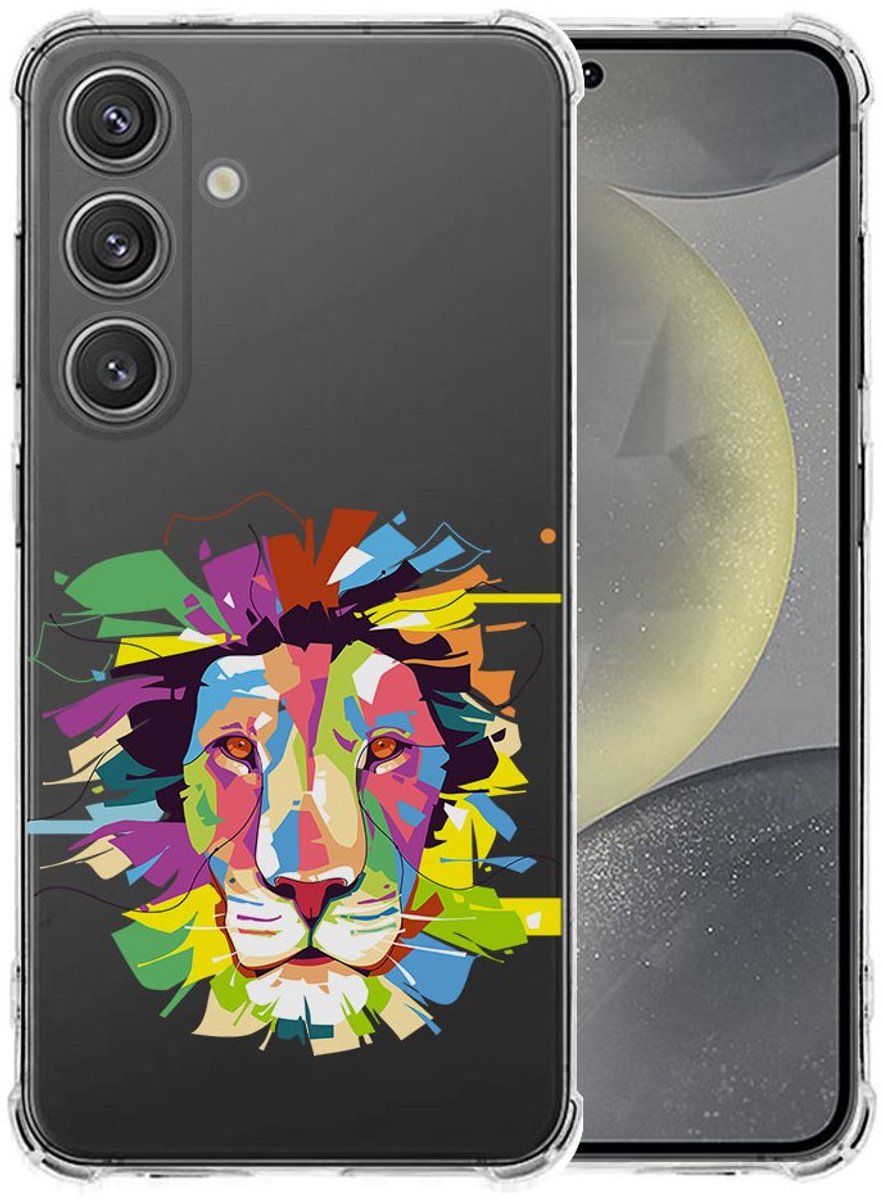 Samsung Galaxy S25 Plus Hoesje - Lion Color TPU Antishock