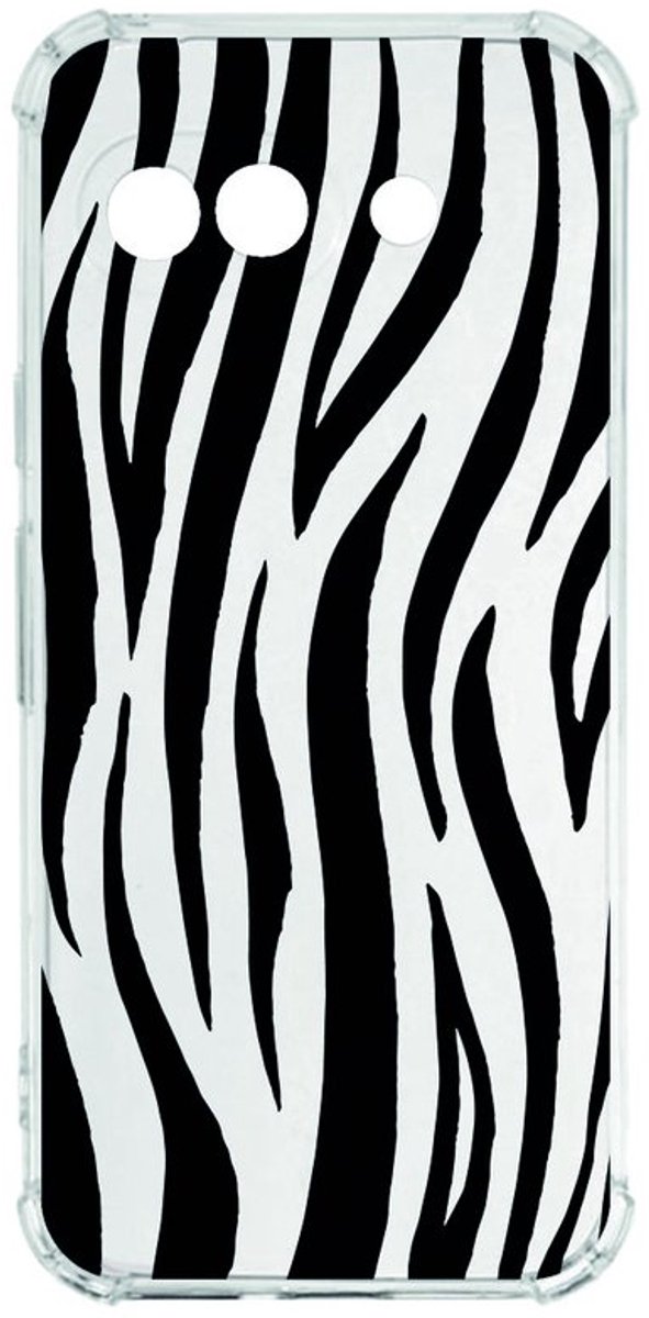 Google Pixel 9a Hoesje - Zebra TPU Antishock