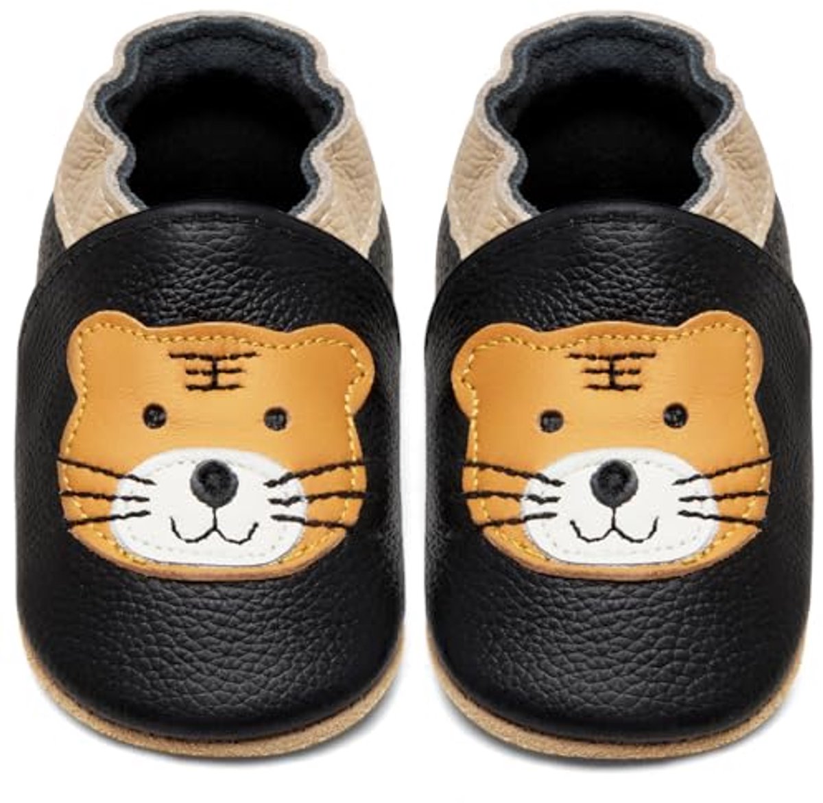 Zachte Leren Kruipschoenen voor Baby's - Eerste Slofjes voor Jongens en Meisjes (12-18 Maanden)
