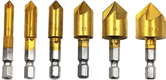 Center Boor, Centrum Boor Set Van 6 Stuks HSS Centerboren 60 ° 1/1.5