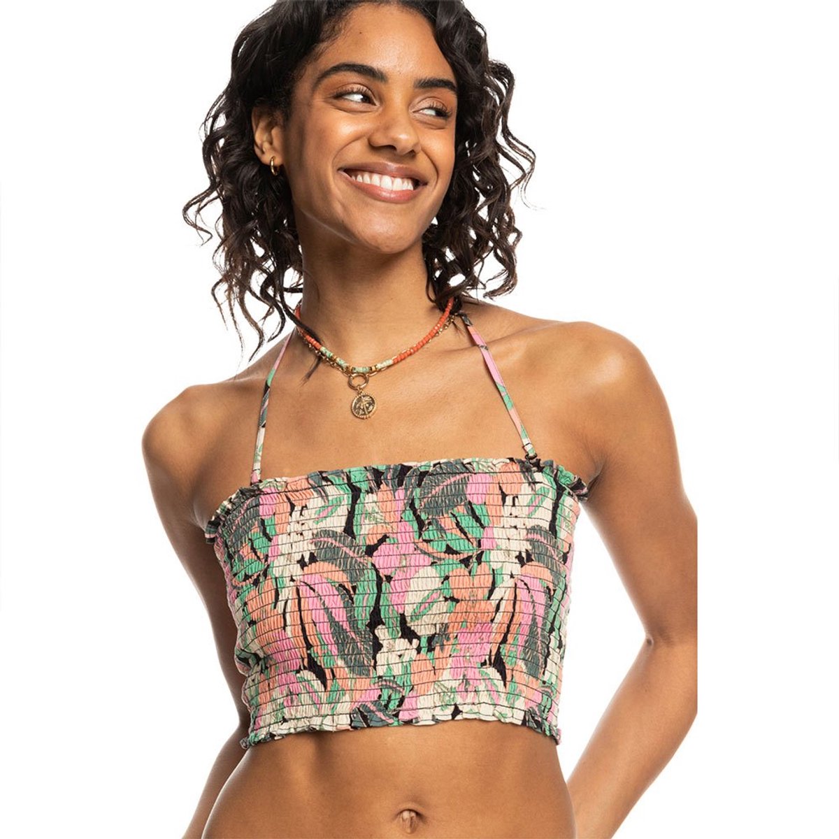 Roxy Warm Waters Pt Top Zonder Mouwen Veelkleurig S Vrouw Antraciet