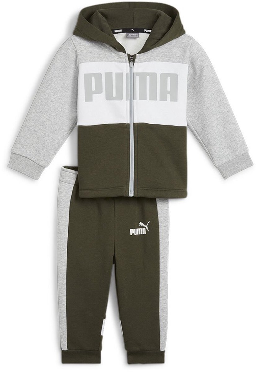 Puma Minicats Colorblock Set 4-6 Months Jongen Olijf