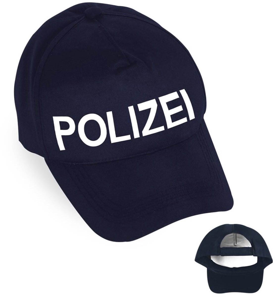 Cap Polizei - Duitse Politie pet - donker blauw - verstelbaar