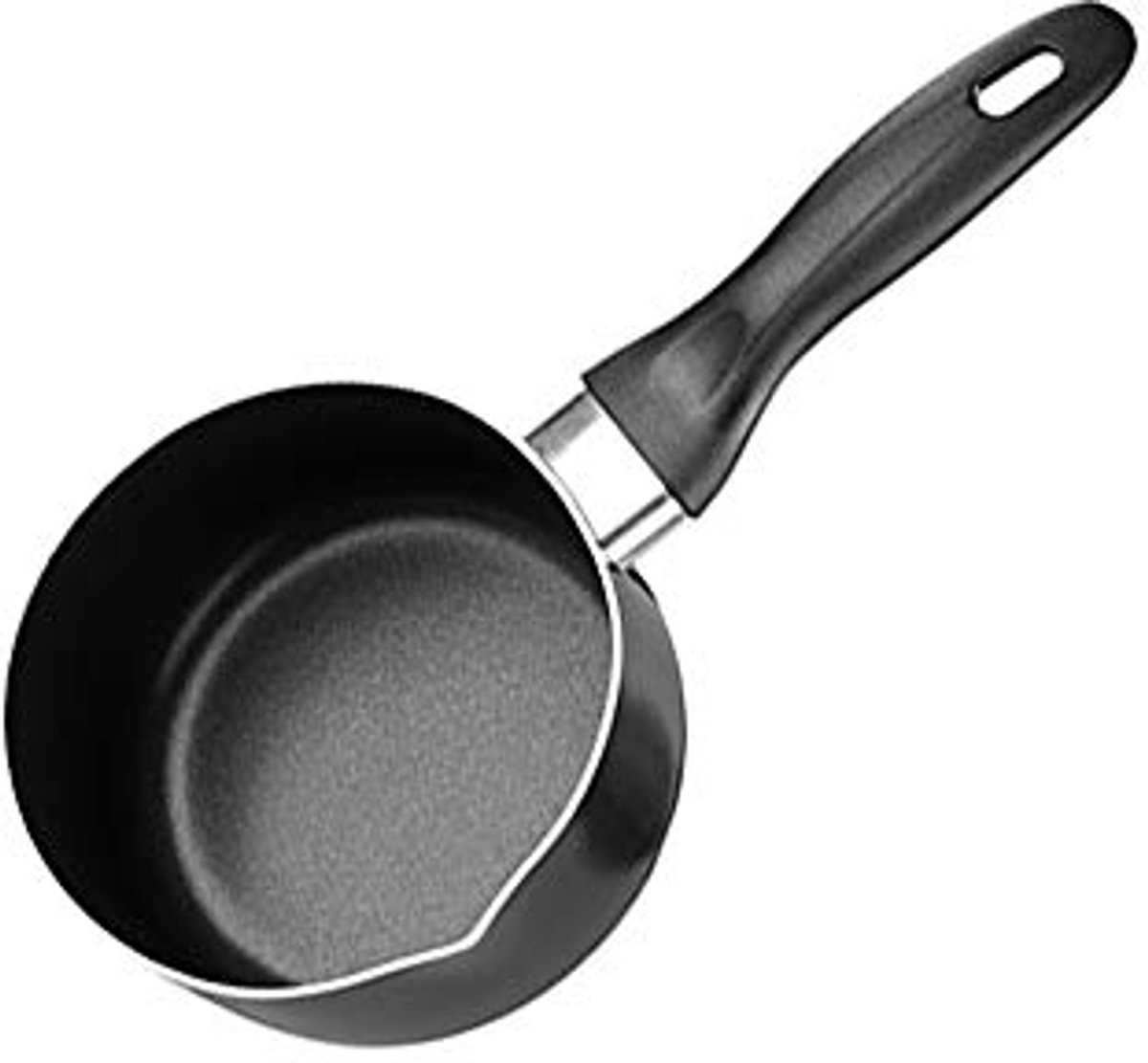 Kookpan met antiaanbaklaag voor melk en sauzen